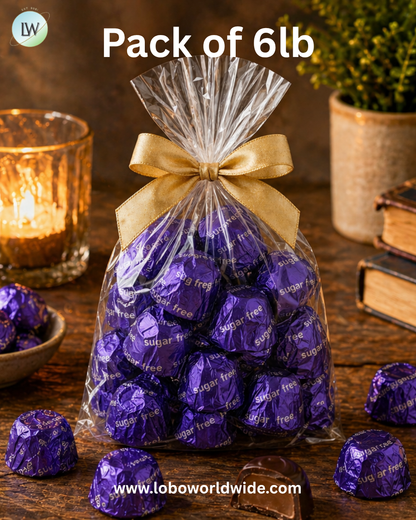 Ashers Sugar Free Dark Chocolate Cordial Cherries in Foils
