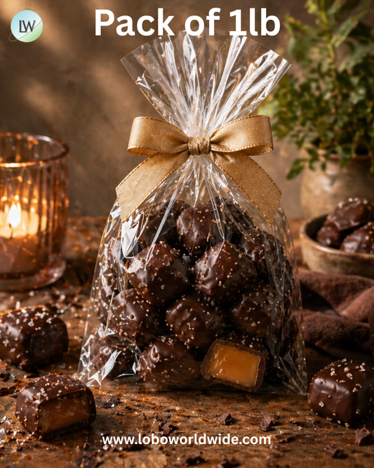 Ashers Sugar Free Dark Chocolate Vanilla Caramels With Sea Salt