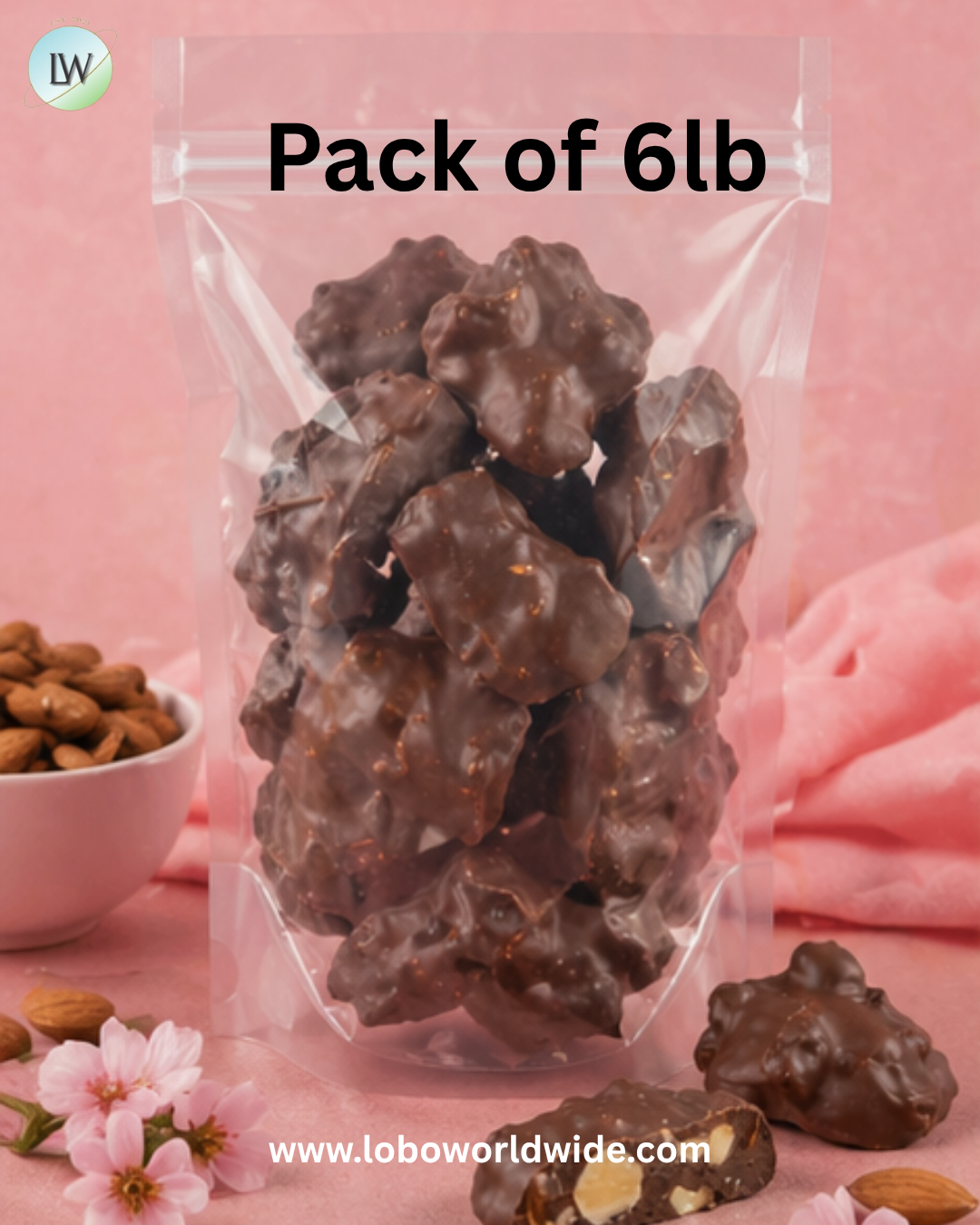Ashers Sugar Free Milk Chocolate Almond Clusters