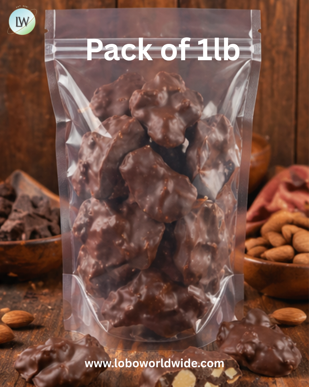 Ashers Sugar Free Milk Chocolate Almond Clusters