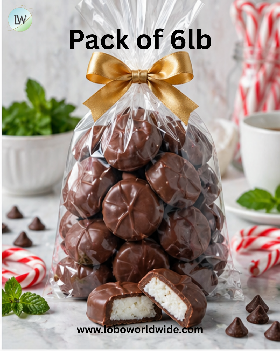 Ashers Sugar Free Milk Chocolate Peppermint Patties