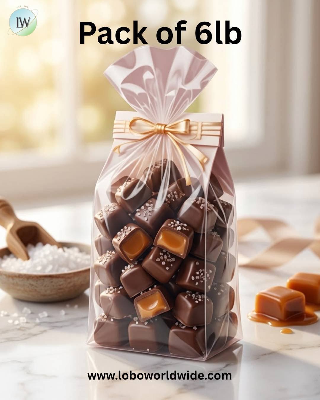 Ashers Sugar Free Milk Chocolate Vanilla Caramels With Sea Salt