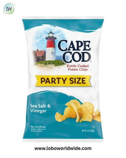 Cape Cod Potato Chips, Sea Salt & Vinegar Kettle Chips, 13 oz