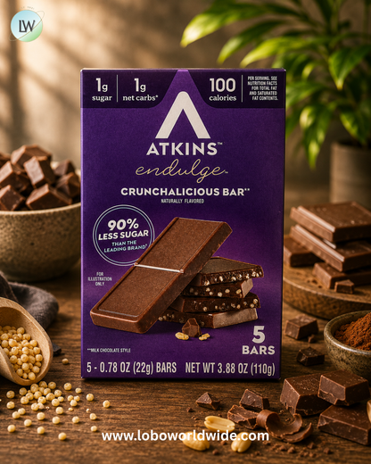 Atkins, Endulge™, Crunchalicious Bar, 5 Bars, 0.78 oz (22 g) Each