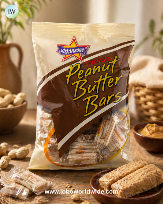 Atkinson Peanut Butter Bars Sugar Free 3.75oz 6 Pack