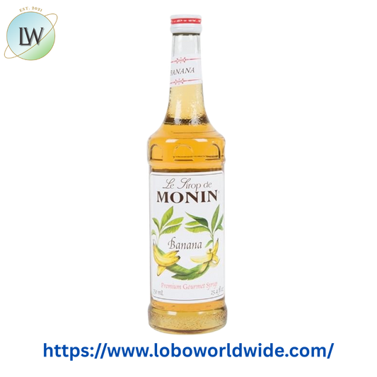 Monin Premium Banana Flavoring / Fruit Syrup 750 mL