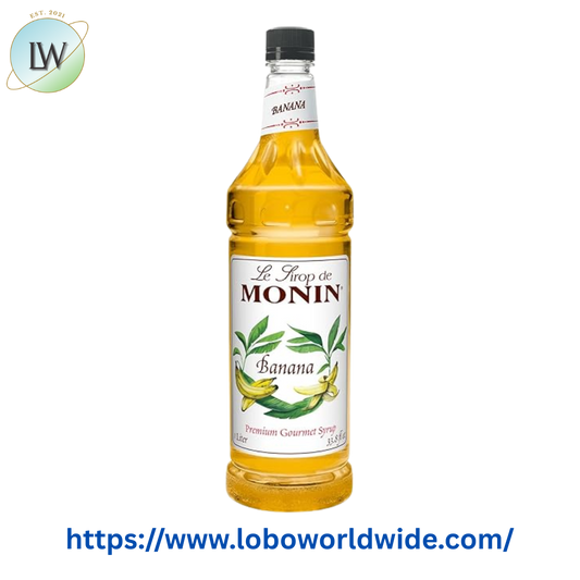 Monin Premium Banana Flavoring / Fruit Syrup 1 Liter