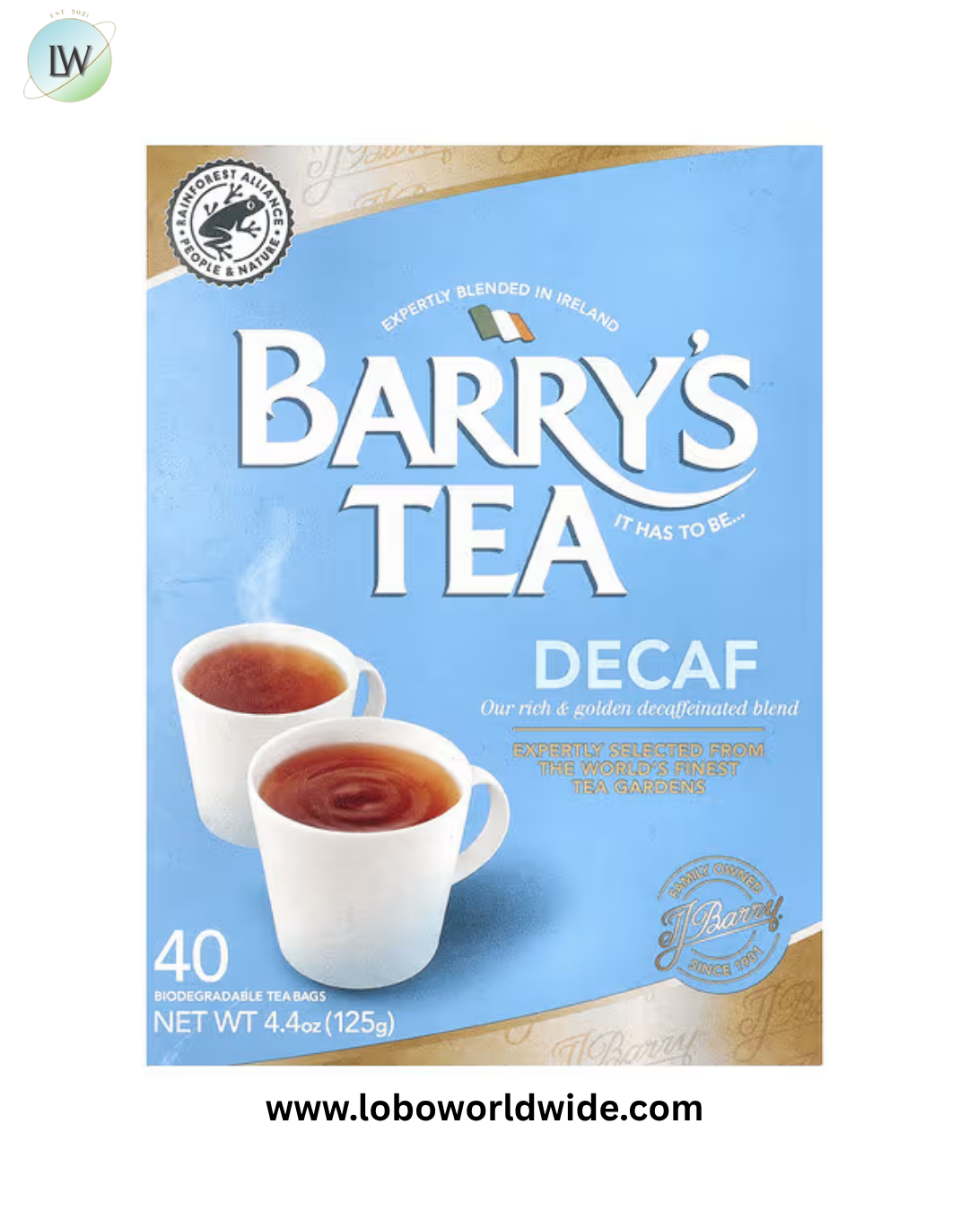 Barry's Tea, 40 Tea Bags, 4.4 oz (125 g)