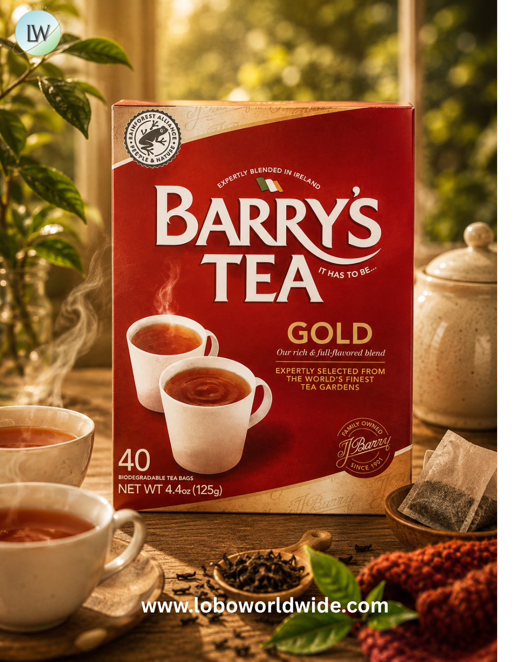 Barry's Tea, 40 Tea Bags, 4.4 oz (125 g)