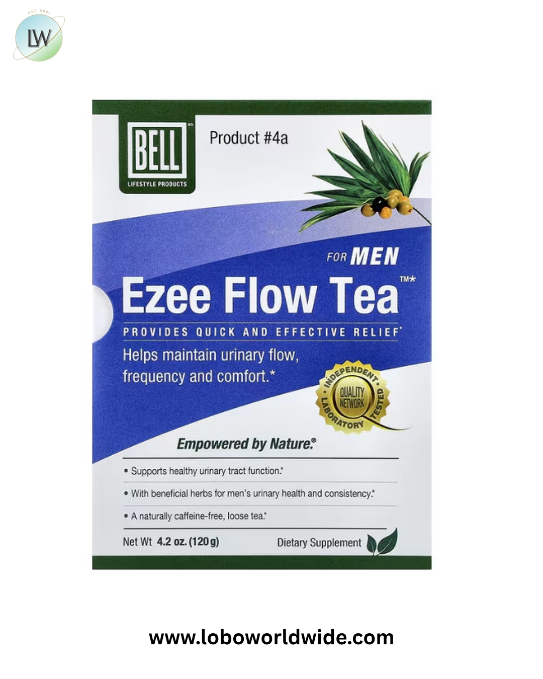 Bell Lifestyle, Ezee Flow Tea™ for Men, 4.2 oz (120 g)