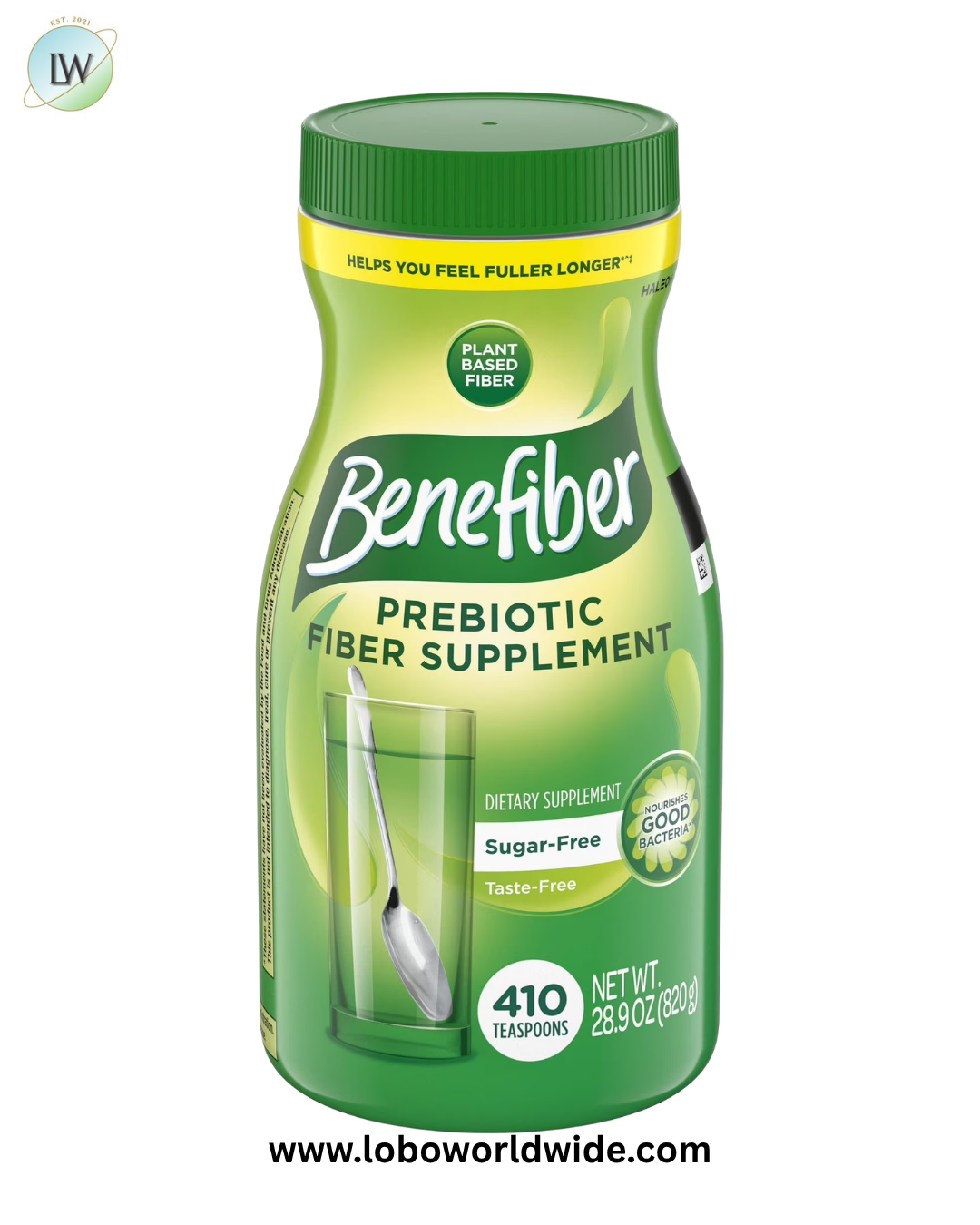 Benefiber Daily Prebiotic Fiber Supplement Powder, Unflavored, 28.9 oz.