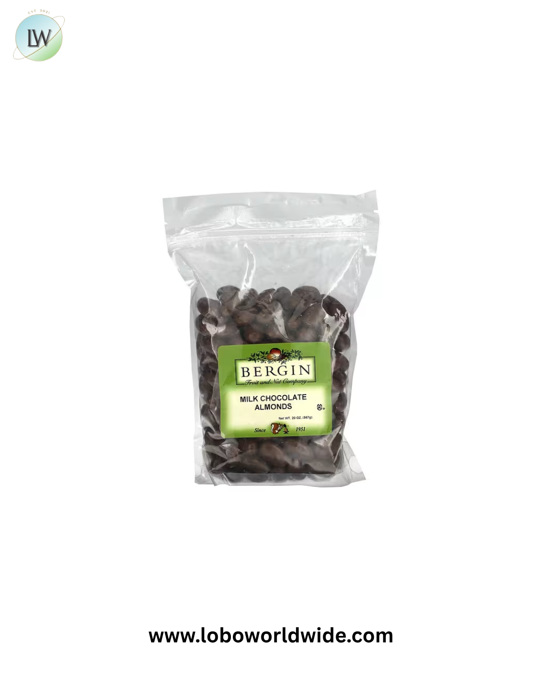 Bergin Fruit and Nut Company, Chocolate Almonds , 20 oz (567 g)