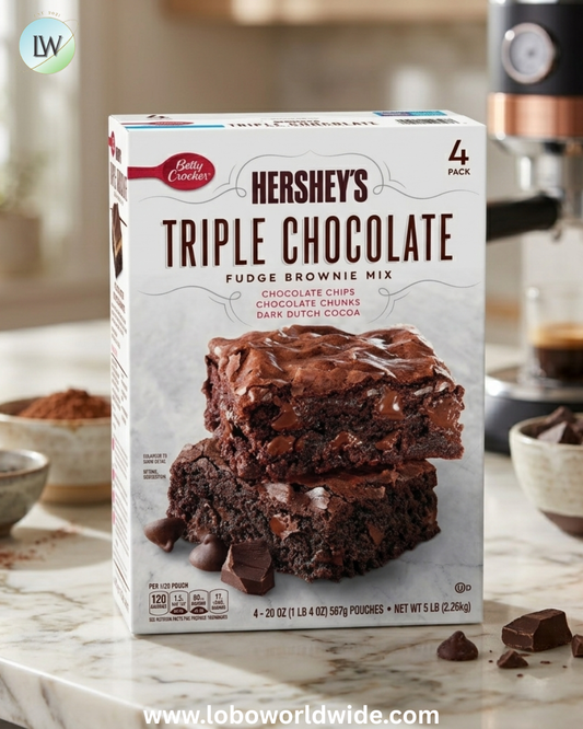 Betty Crocker HERSHEY'S Triple Chocolate Fudge Brownie Mix, 20 oz., 4 pk.