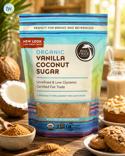 Big Tree Farms, Organic Vanilla Coconut Sugar, 14 oz (396 g)