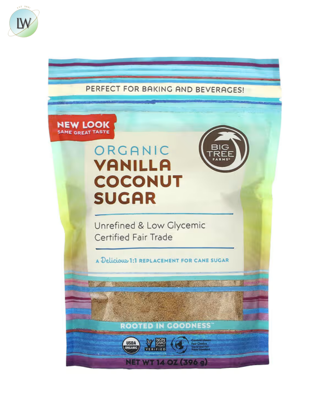 Big Tree Farms, Organic Vanilla Coconut Sugar, 14 oz (396 g)