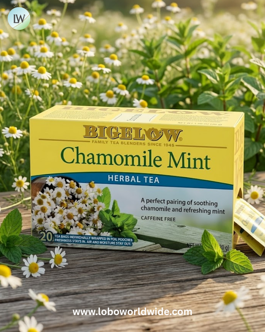 Bigelow, Herbal Tea, Chamomile Mint, Caffeine Free, 20 Tea Bags, 1.09 oz (30 g)