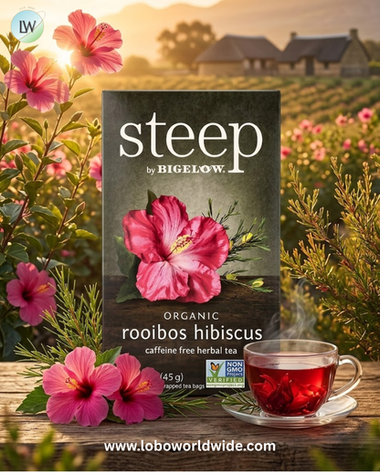Bigelow, Steep, Organic Herbal Tea, Caffeine Free, 20 Tea Bags, 1.6 oz (45 g)