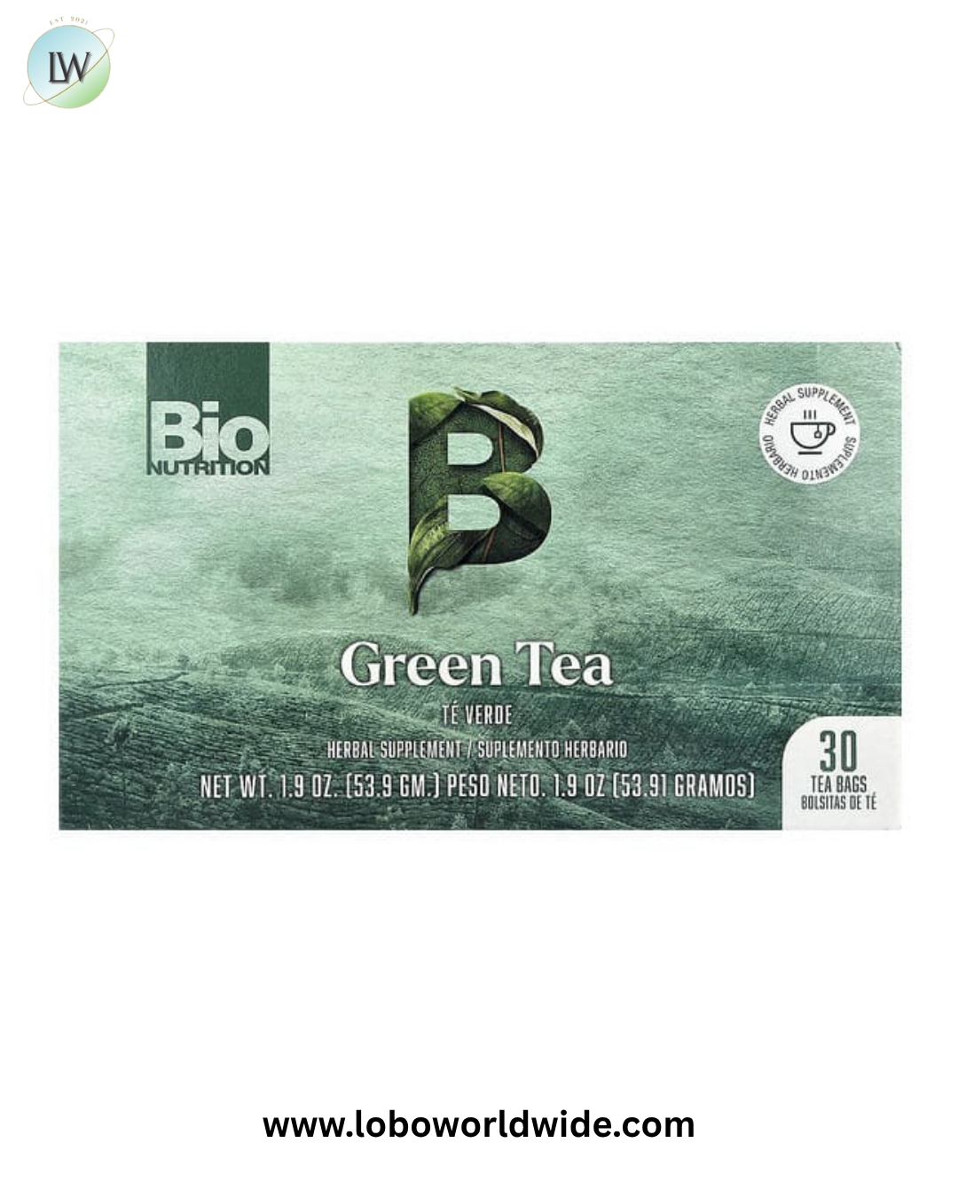 Bio Nutrition, Green Tea, 30 Tea Bags, 1.9 oz (53.9 g)