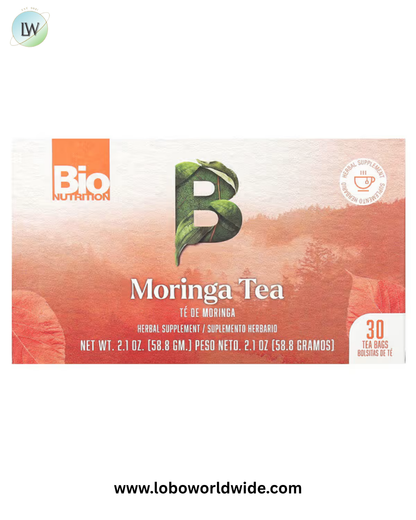 Bio Nutrition, Moringa Tea, 30 Tea Bags, 2.1 oz (58.8 g)