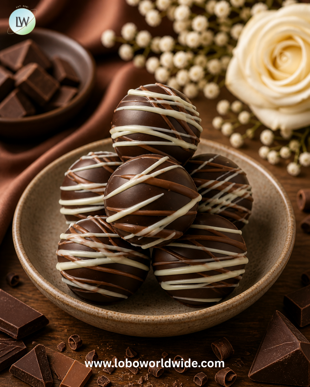 Birnn Bite Size Caramel Truffles Dark Chocolate - 5lb