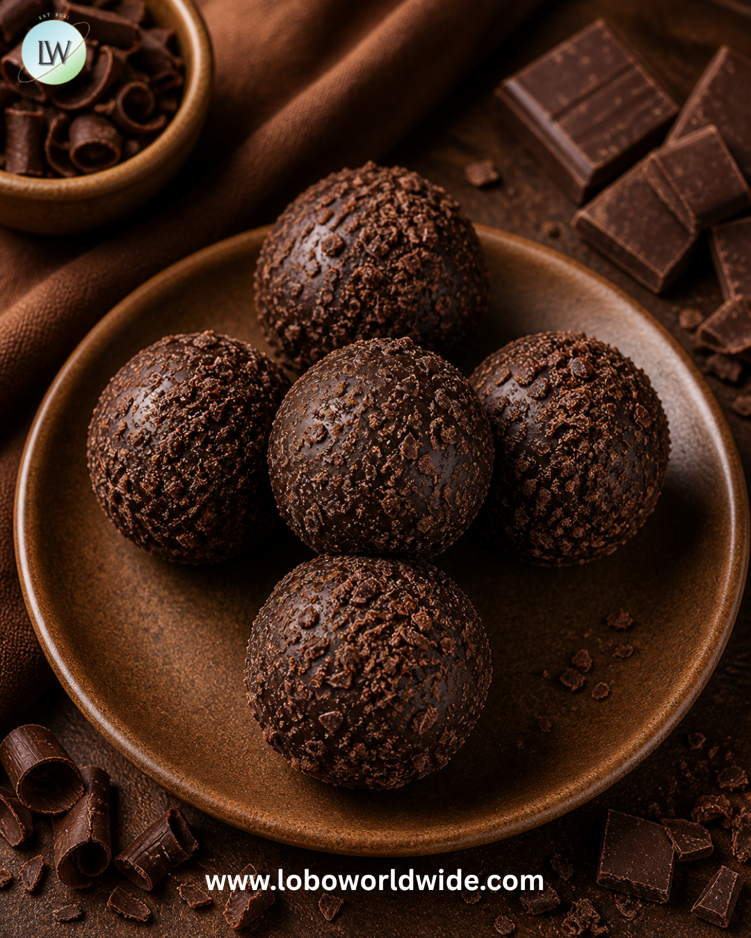 Bite Size Birnn Truffles Chocolate - 5lb