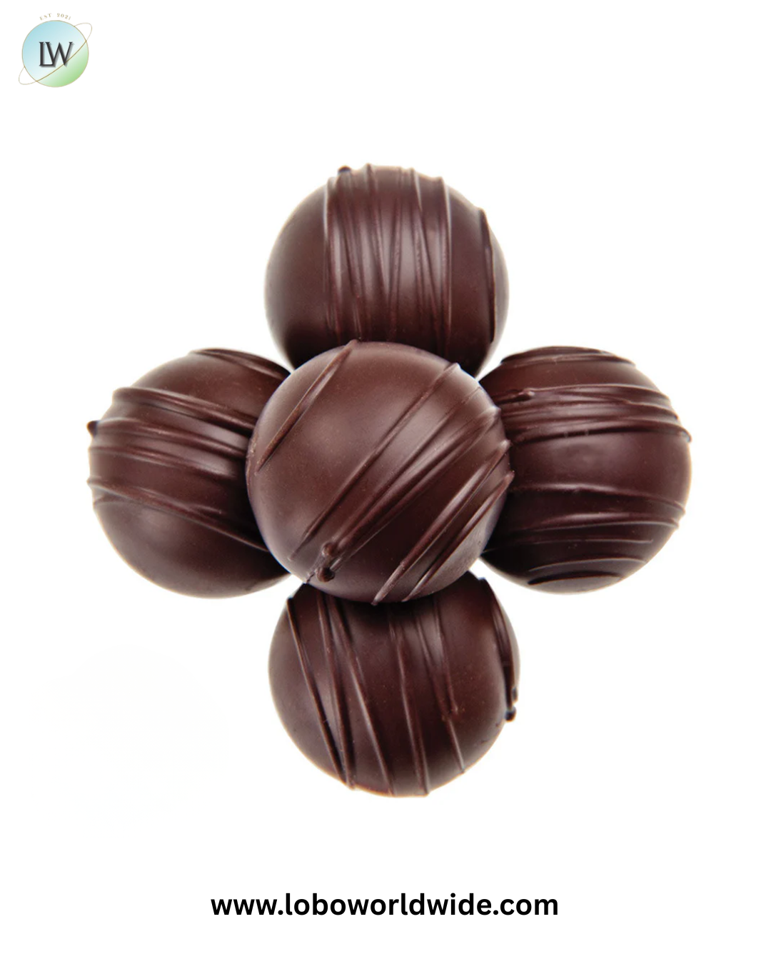 Bite Size Champagne Truffles Dark Chocolate Birnn - 5lb