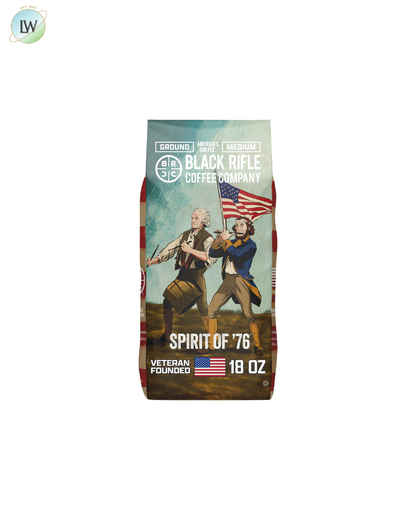 Black Rifle Coffee Medium Roast Ground Coffee, Spirit of 76, 18 oz.