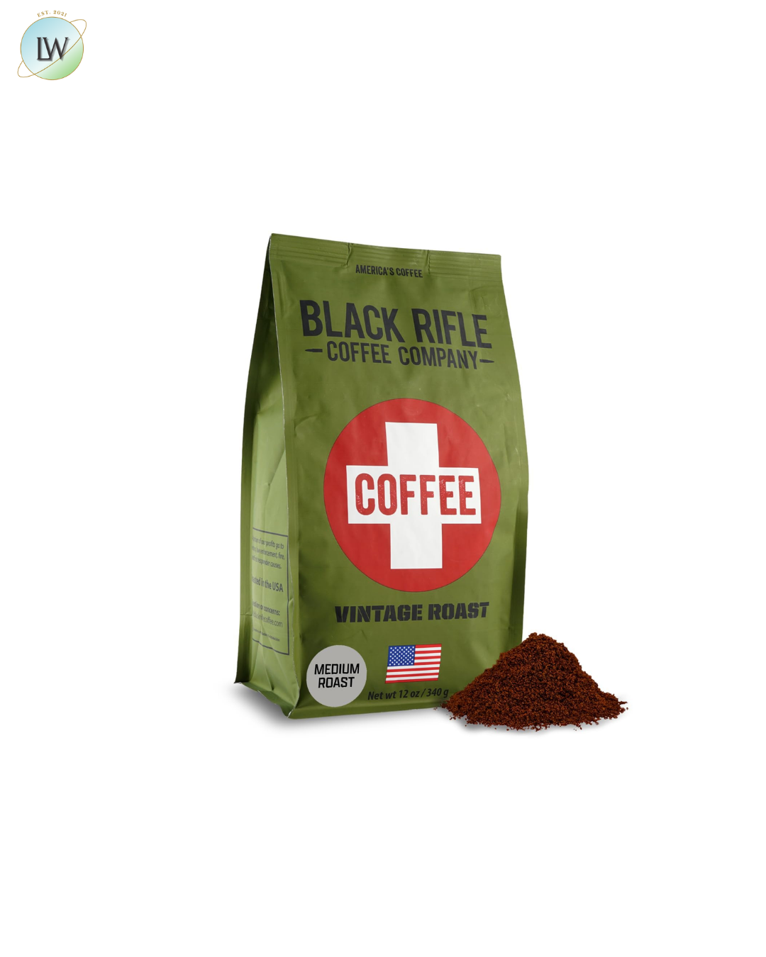 Black Rifle Coffee Medium Roast Ground Coffee, 12 oz. (Various Flavours)