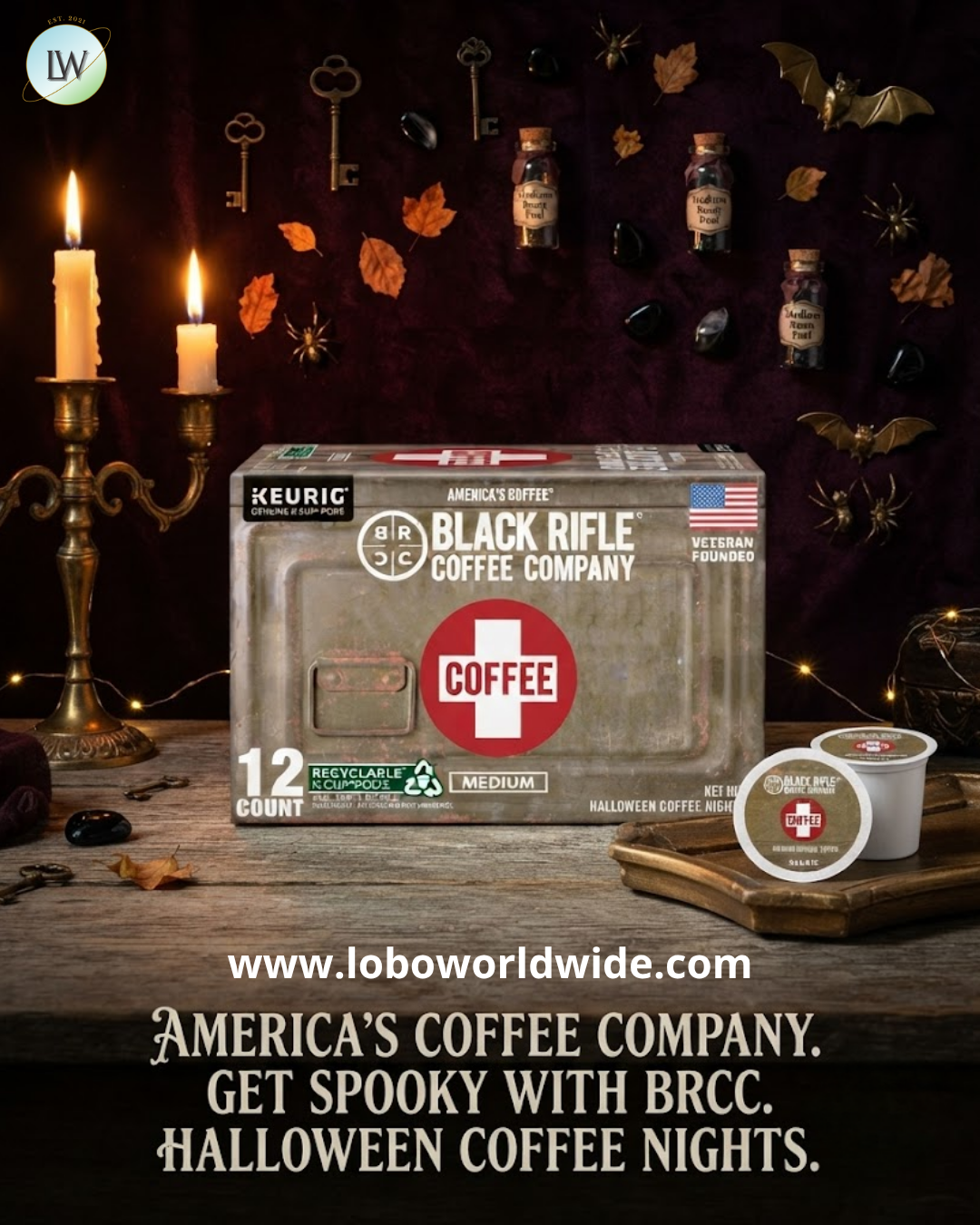 Black Rifle Coffee Medium Roast K Cup Coffee, 0.39 oz, 12 ct. (Various Flavours)