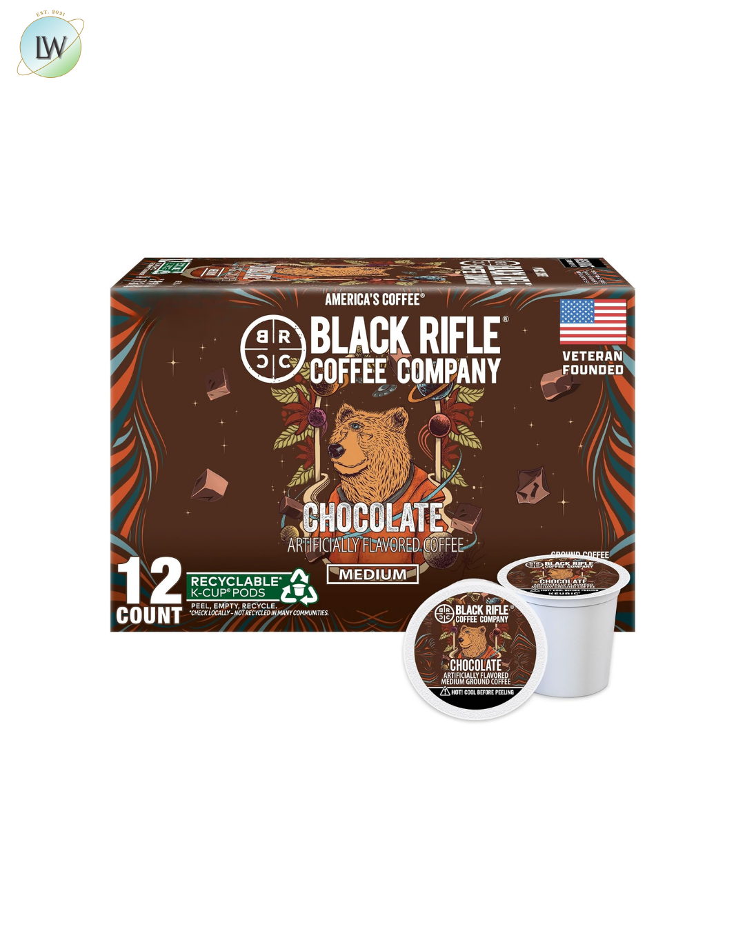 Black Rifle Coffee Medium Roast K Cup Coffee, 0.39 oz, 12 ct. (Various Flavours)