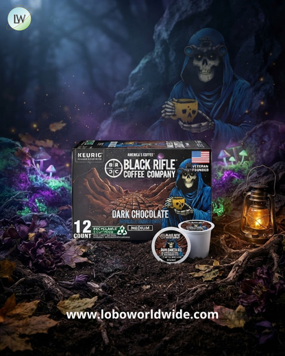 Black Rifle Coffee Medium Roast K Cup Coffee, Dark Chocolate, 0.39 oz, 12 ct.