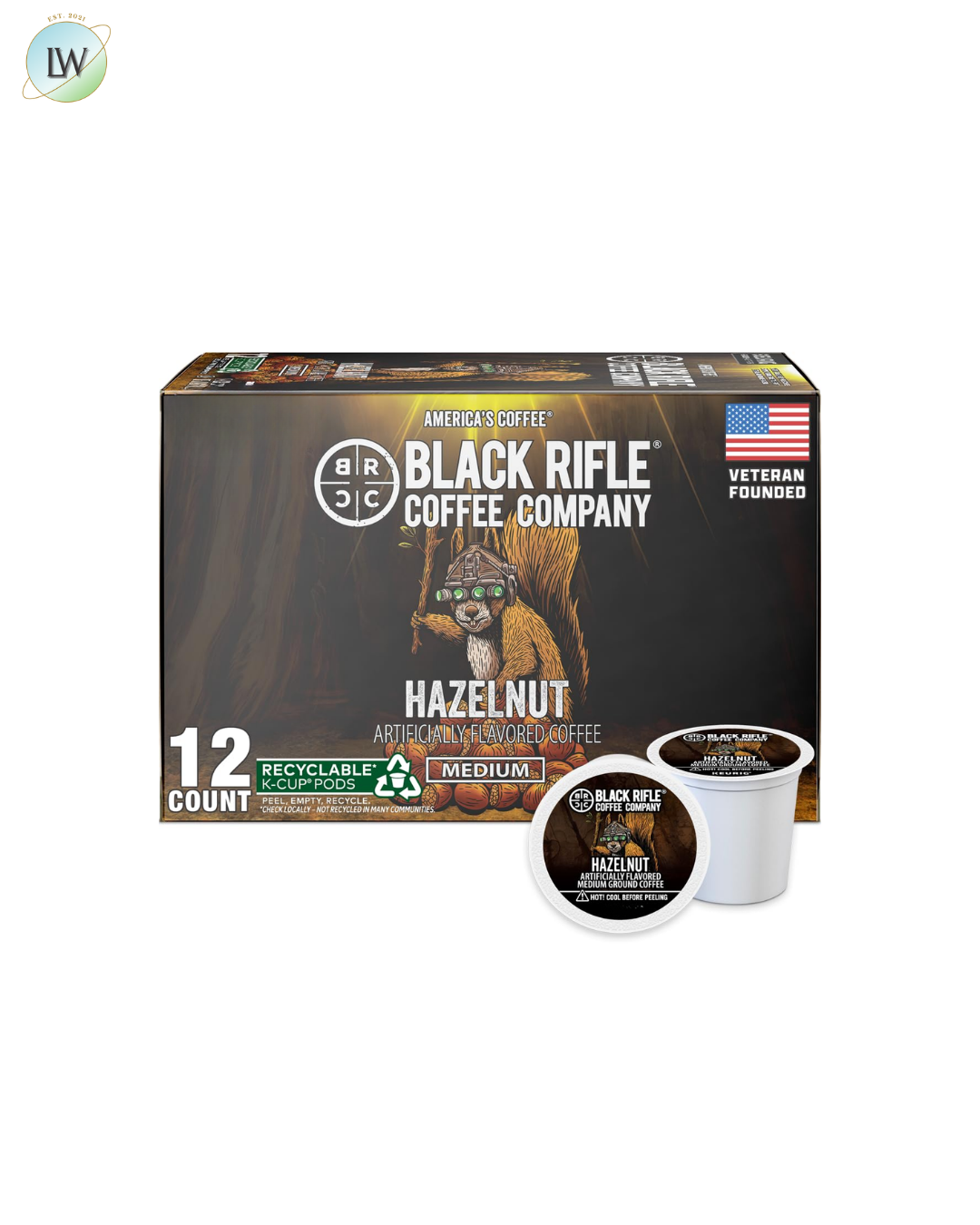 Black Rifle Coffee Medium Roast K Cup Coffee, 0.39 oz, 12 ct. (Various Flavours)