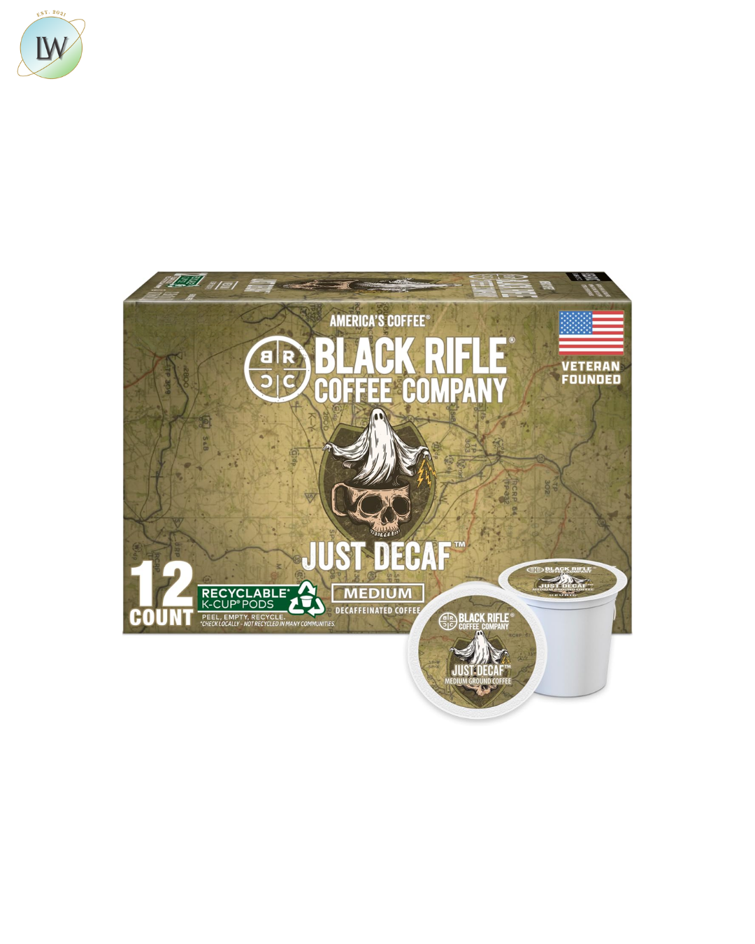 Black Rifle Coffee Medium Roast K Cup Coffee, 0.39 oz, 12 ct. (Various Flavours)