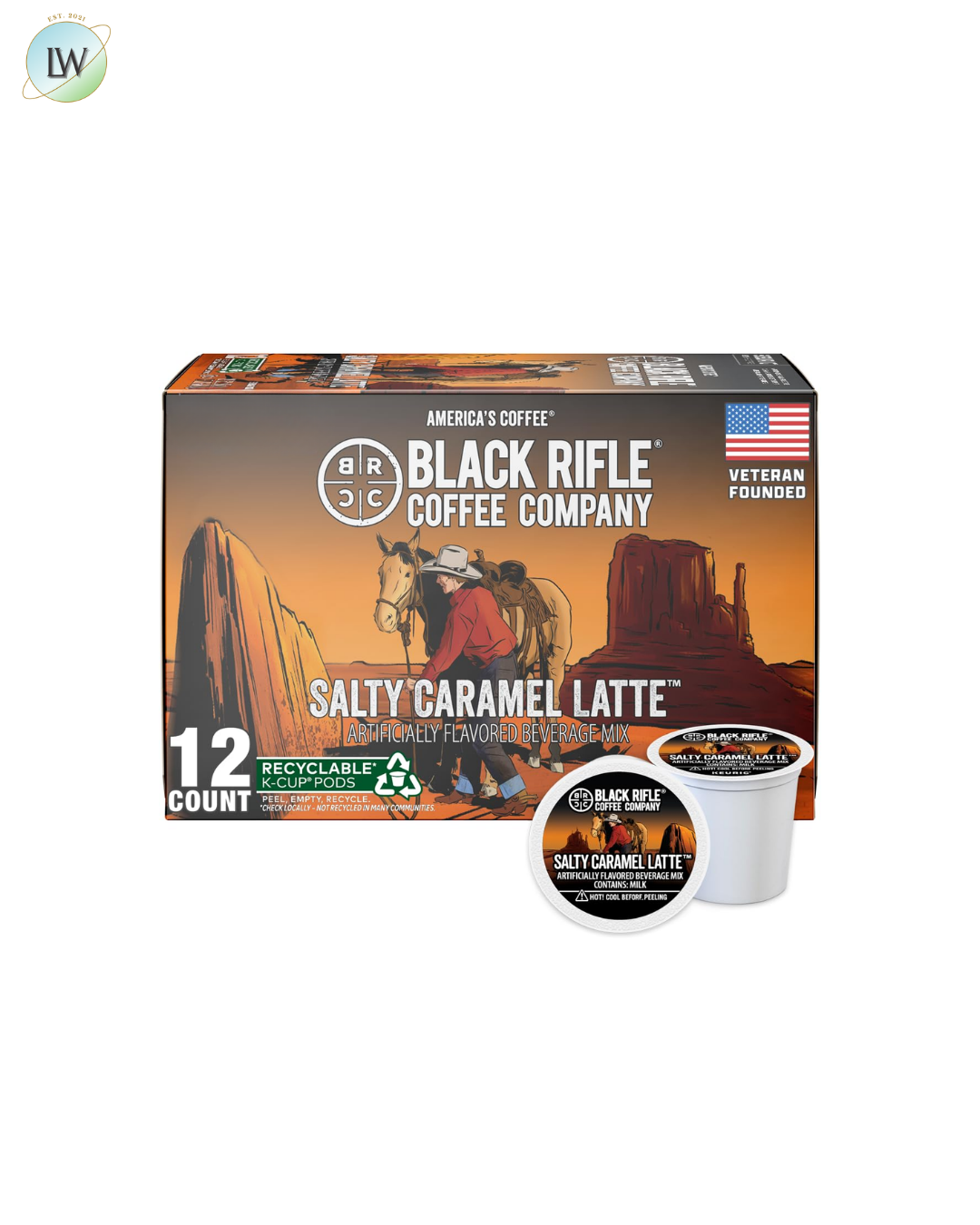 Black Rifle Coffee Medium Roast K Cup Coffee, 0.39 oz, 12 ct. (Various Flavours)