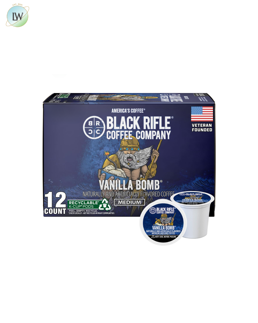 Black Rifle Coffee Medium Roast K Cup Coffee, 0.39 oz, 12 ct. (Various Flavours)