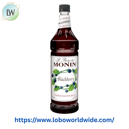 Monin Premium Blackberry Flavoring / Fruit Syrup 1 Liter