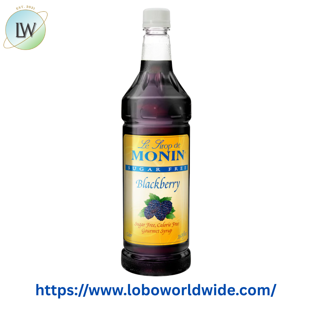 Monin Sugar Free Blackberry Flavoring Syrup 1 Liter