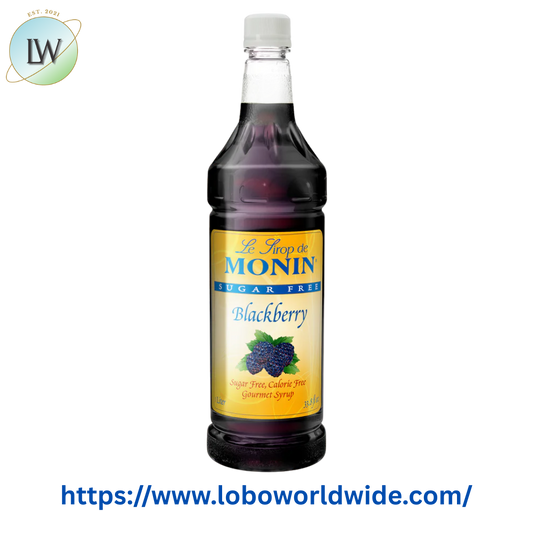 Monin Sugar Free Blackberry Flavoring Syrup 1 Liter