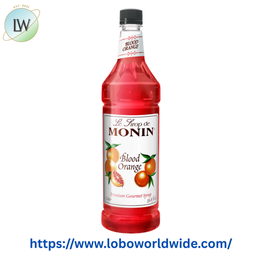 Monin Premium Blood Orange Flavoring Syrup 1 Liter