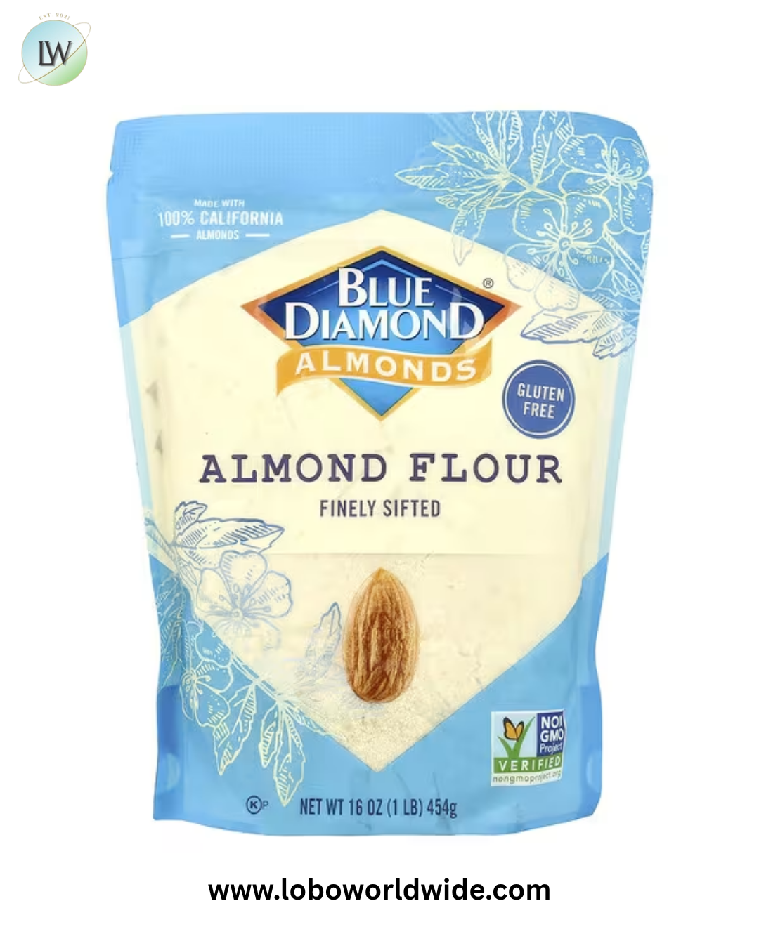 Blue Diamond, Almond Flour, Finely Sifted, 16 oz (454 g)
