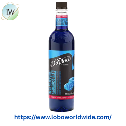 DaVinci Gourmet Classic Blue Raspberry Flavoring Syrup 750 mL