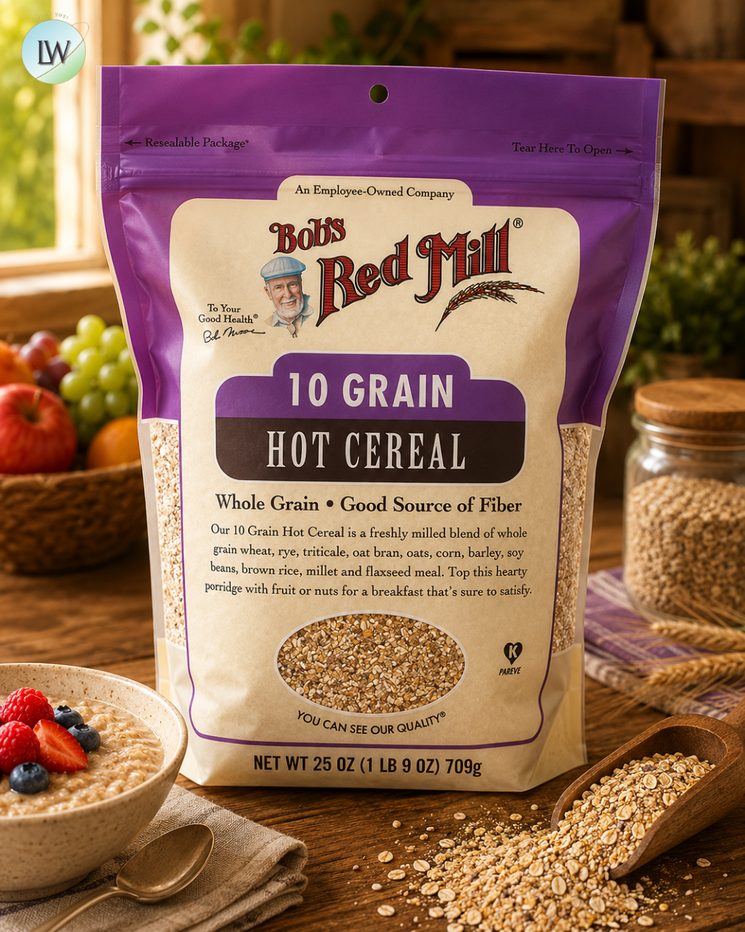 Bob's Red Mill, 10 Grain Hot Cereal, Whole Grain, 25 oz (709 g)