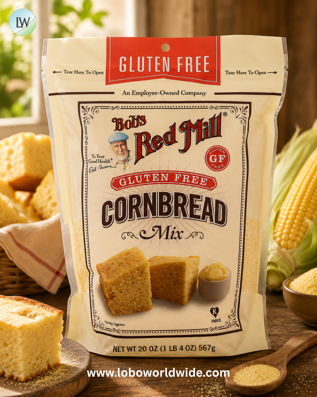 Bob's Red Mill, Cornbread Mix, Gluten Free , 20 oz (567 g)