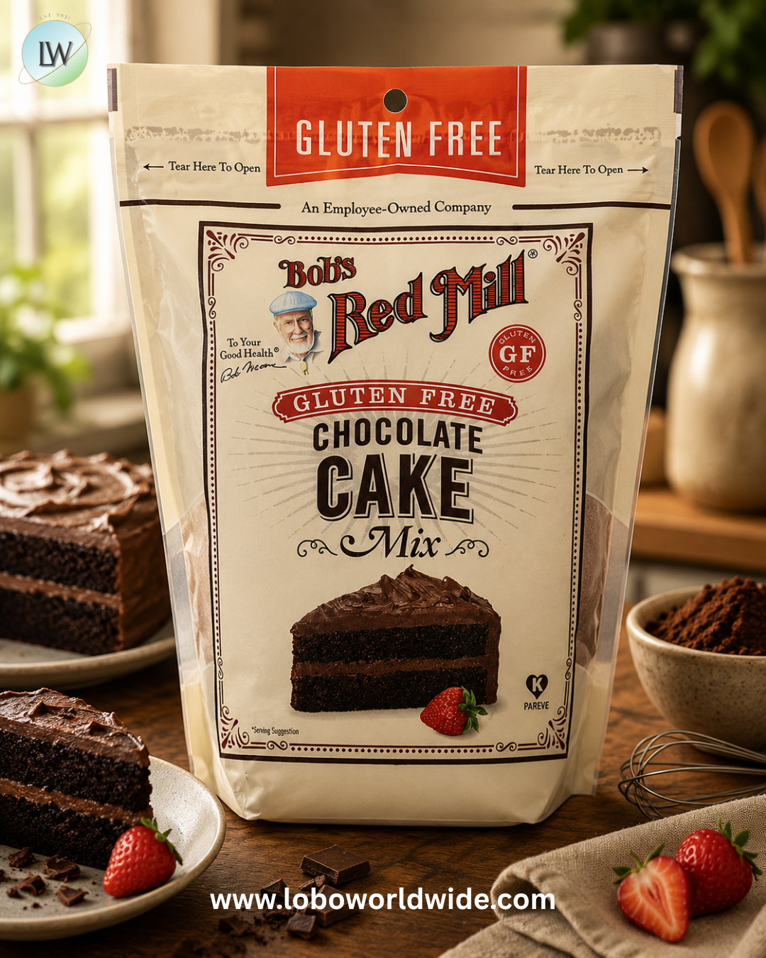 Bob's Red Mill, Gluten Free Chocolate Cake Mix, 16 oz (454 g)