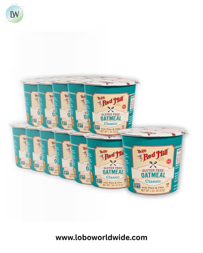 Bob's Red Mill, Gluten Free Oatmeal With Flax & Chia, Classic, 12 Cups, (1.81 oz (51 g) Each