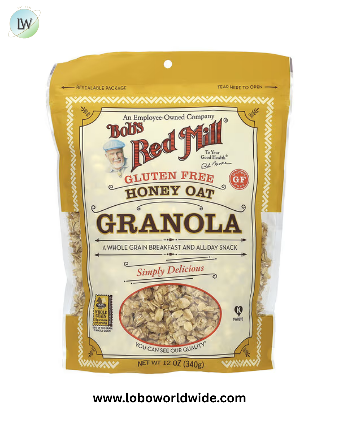Bob's Red Mill, Granola, Honey Oat, Gluten Free , 12 oz (340 g)