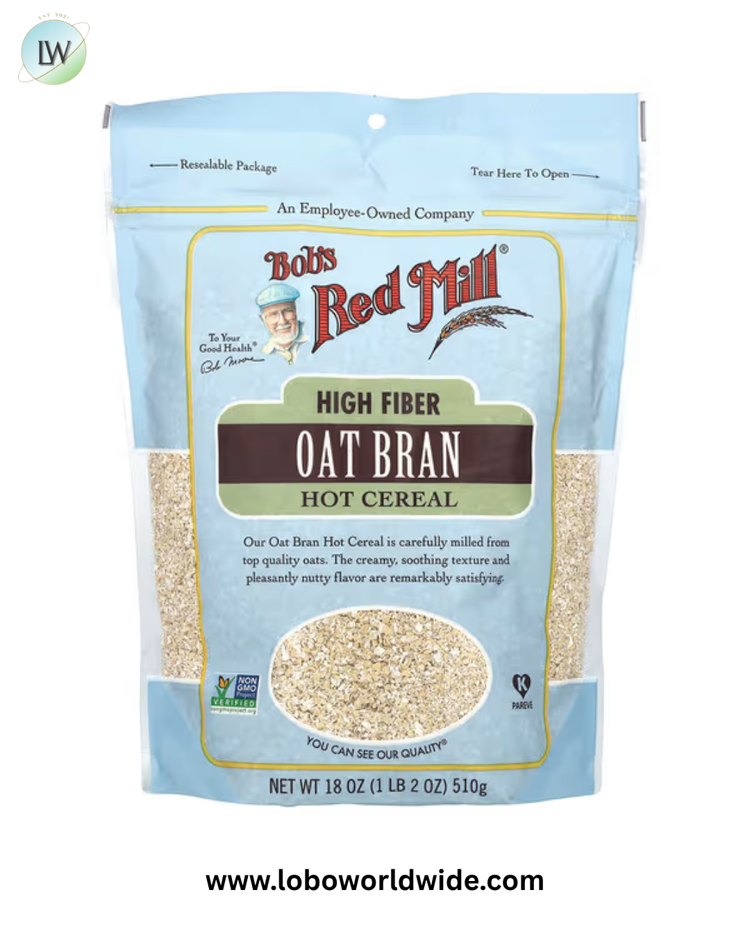 Bob's Red Mill, Oat Bran, Hot Cereal, 18 oz (510 g)