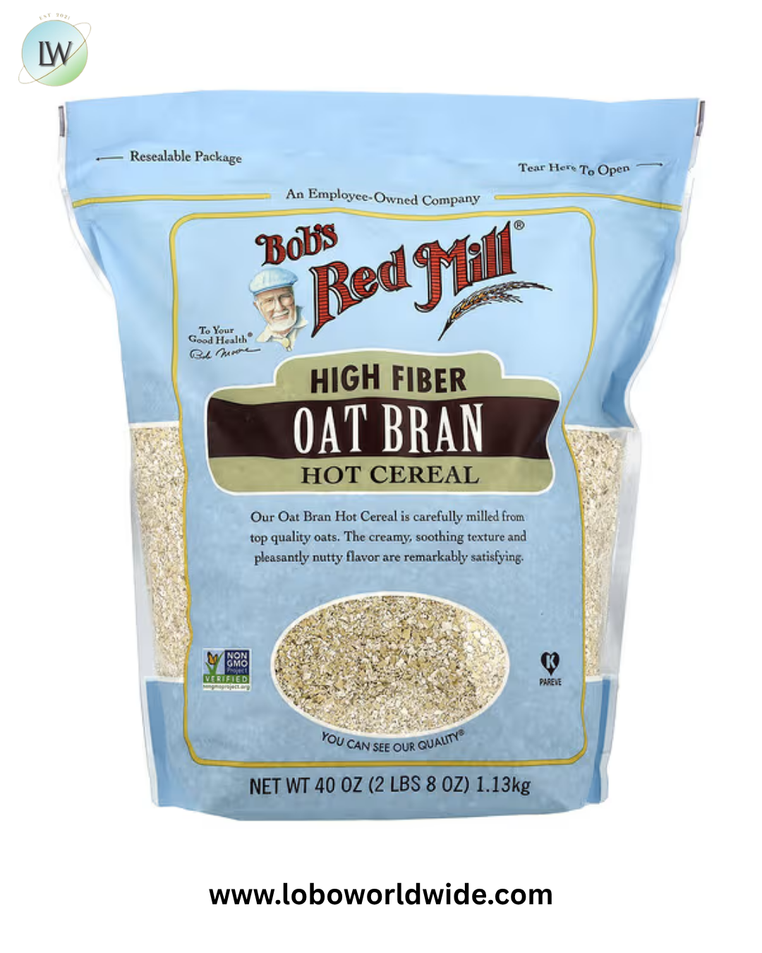 Bob's Red Mill, High Fiber Oat Bran Hot Cereal, 40 oz (1.13 kg)