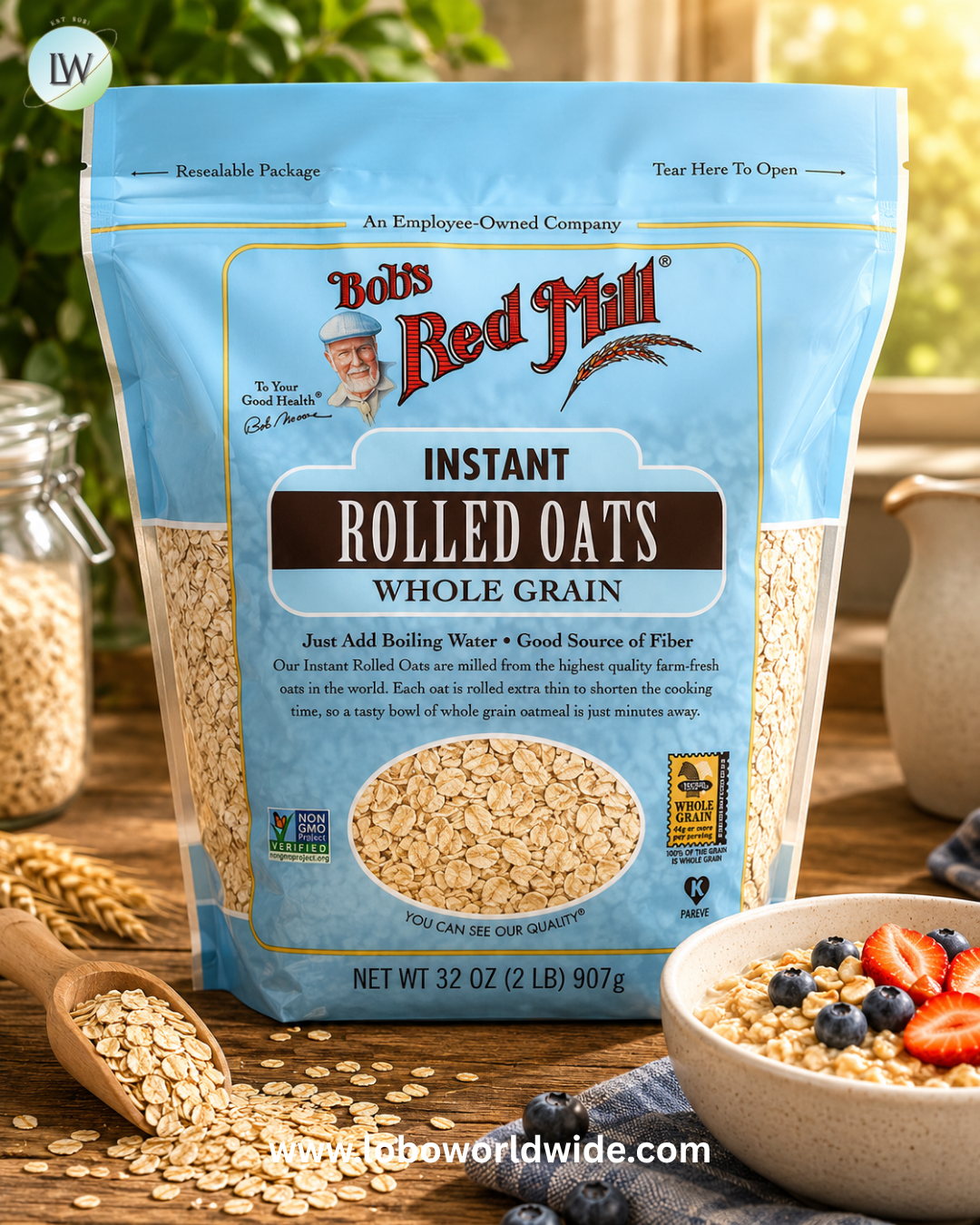 Bob's Red Mill, Instant Rolled Oats, Whole Grain, 32 oz (907 g)