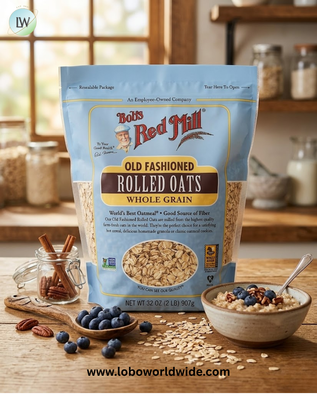 Bob's Red Mill, Old Fashioned Rolled Oats, Whole Grain